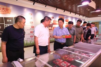 通辽市开鲁县委书记王凤森一行到得利斯集团参观考察
